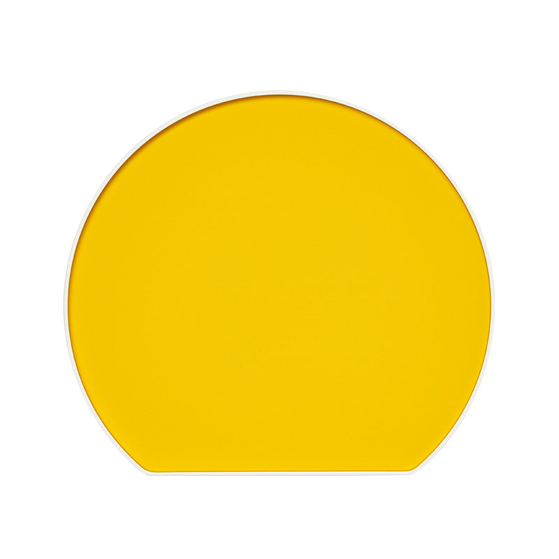 a tray - Citron Yellow (White rim)