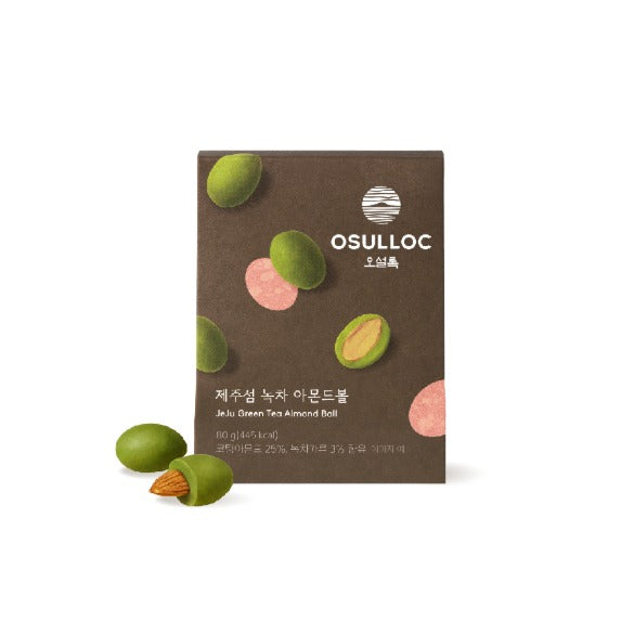Jeju Greentea Almond Ball